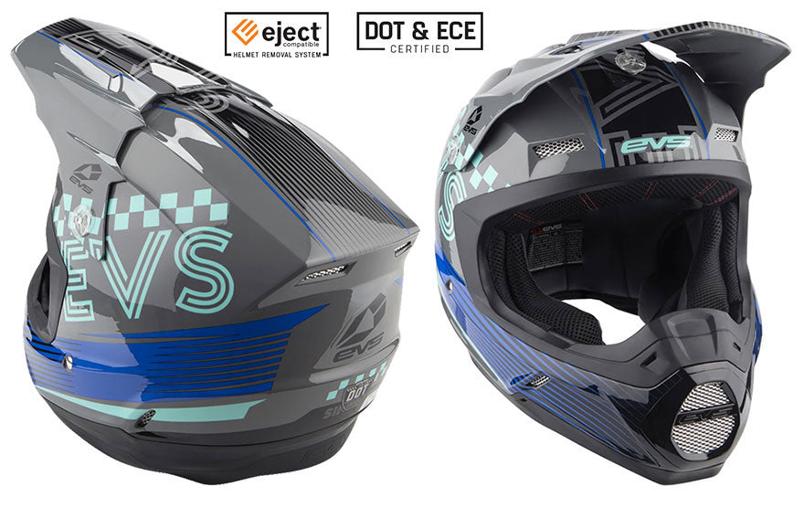EVS T5 MX Torino Grey Helmet