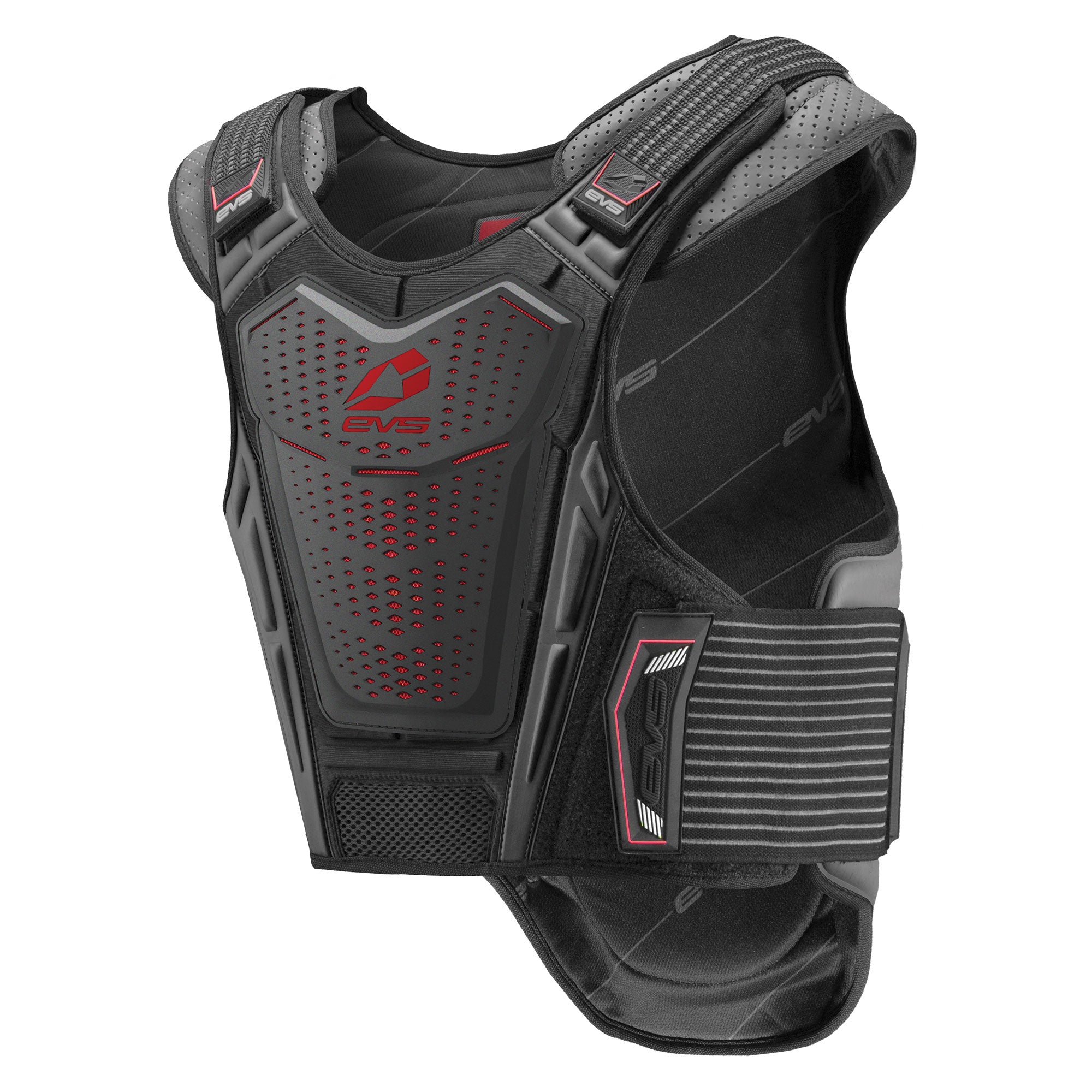  EVS Sports Comp Suit (Black/Red, Youth Medium) : Automotive