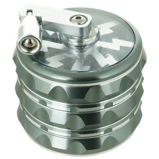 Chromium Crusher Herb Grinder With See Through Storage Area - 2.5 Inches -  4 Part [70369], Grinders