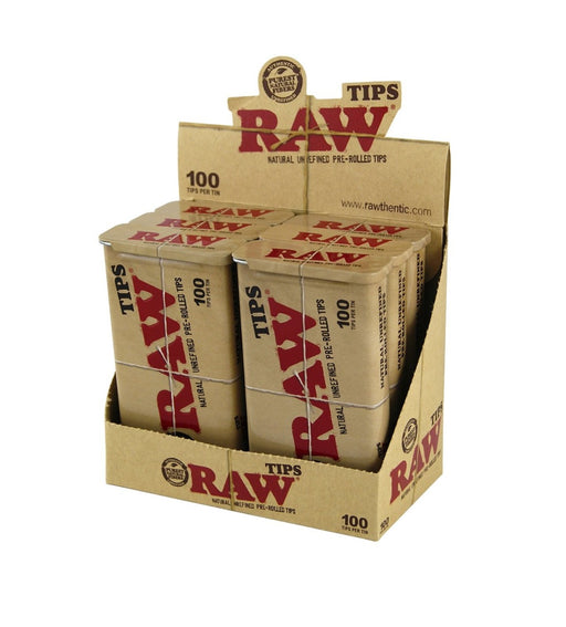  Raw Wide Pre-Rolled Tips - 20 Pack Box (21 Tips Per Pack) Total  420 tips - Quicker and Efficient Rolling : Health & Household