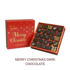 Merry Christmas Dark Chocolate Bonbons