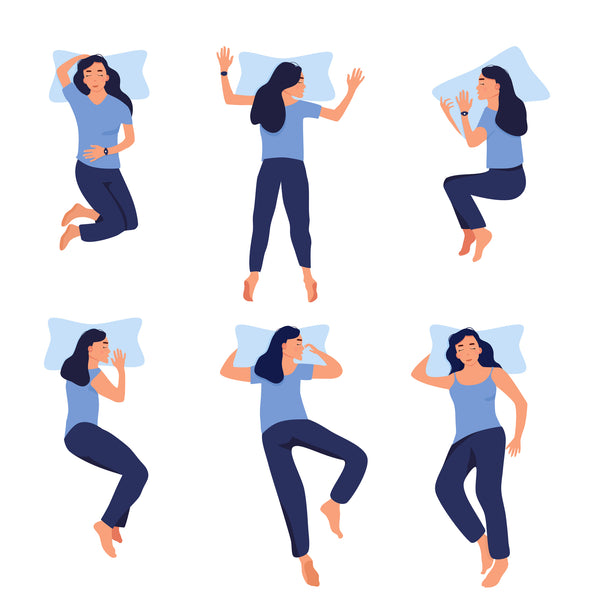 different sleeping positions