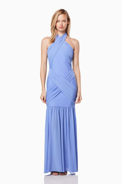 Blue velvet sequins prom dress, engagement dresses,wedding reception d –  Simplepromdress