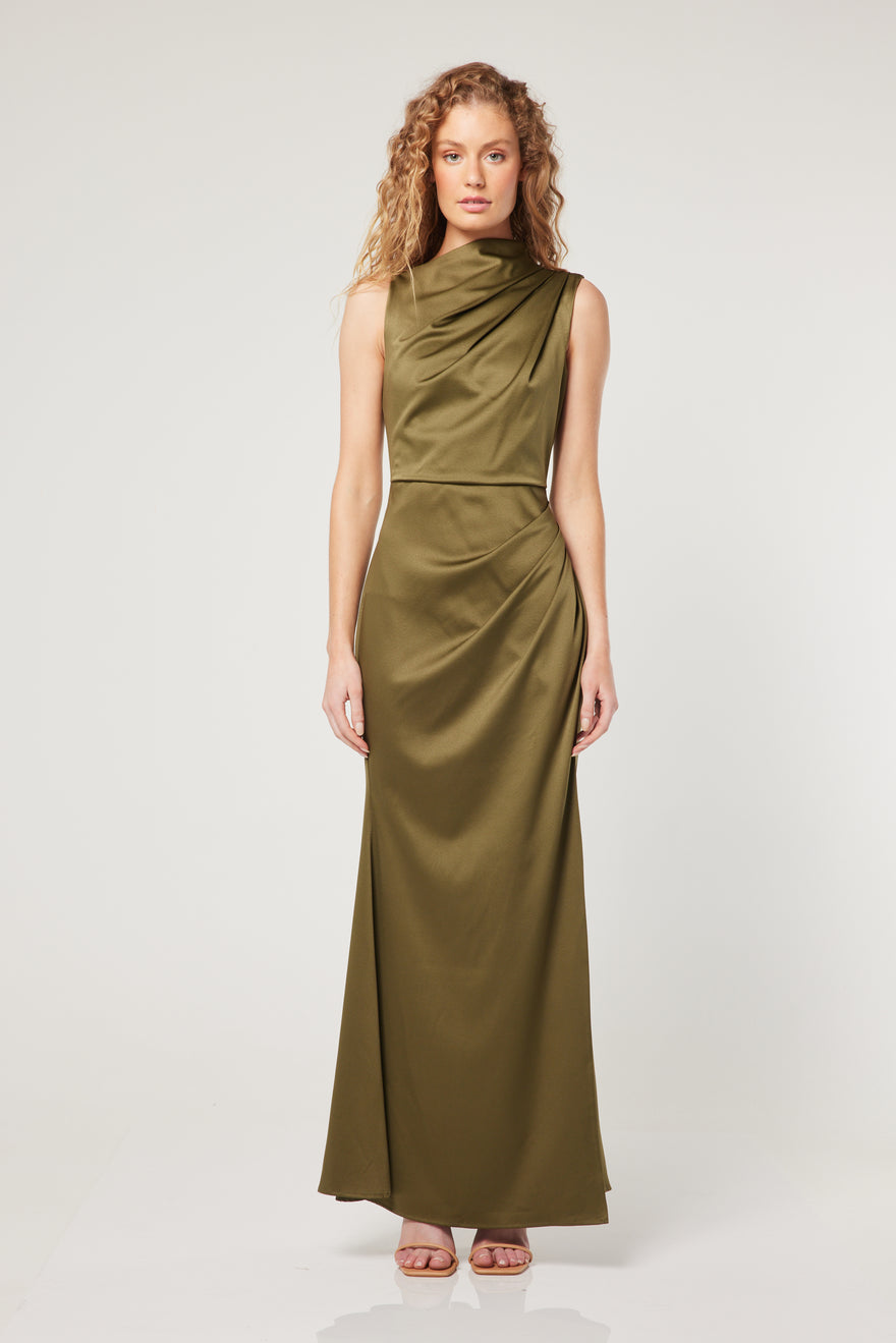 Elliatt - Avalite Maxi Dress - Olive | All The Dresses