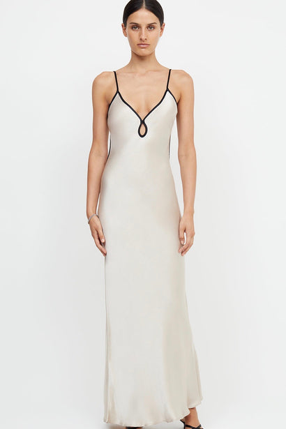 Bec & Bridge - Sadie Sequin Slip Dress - Charcoal | All The Dresses