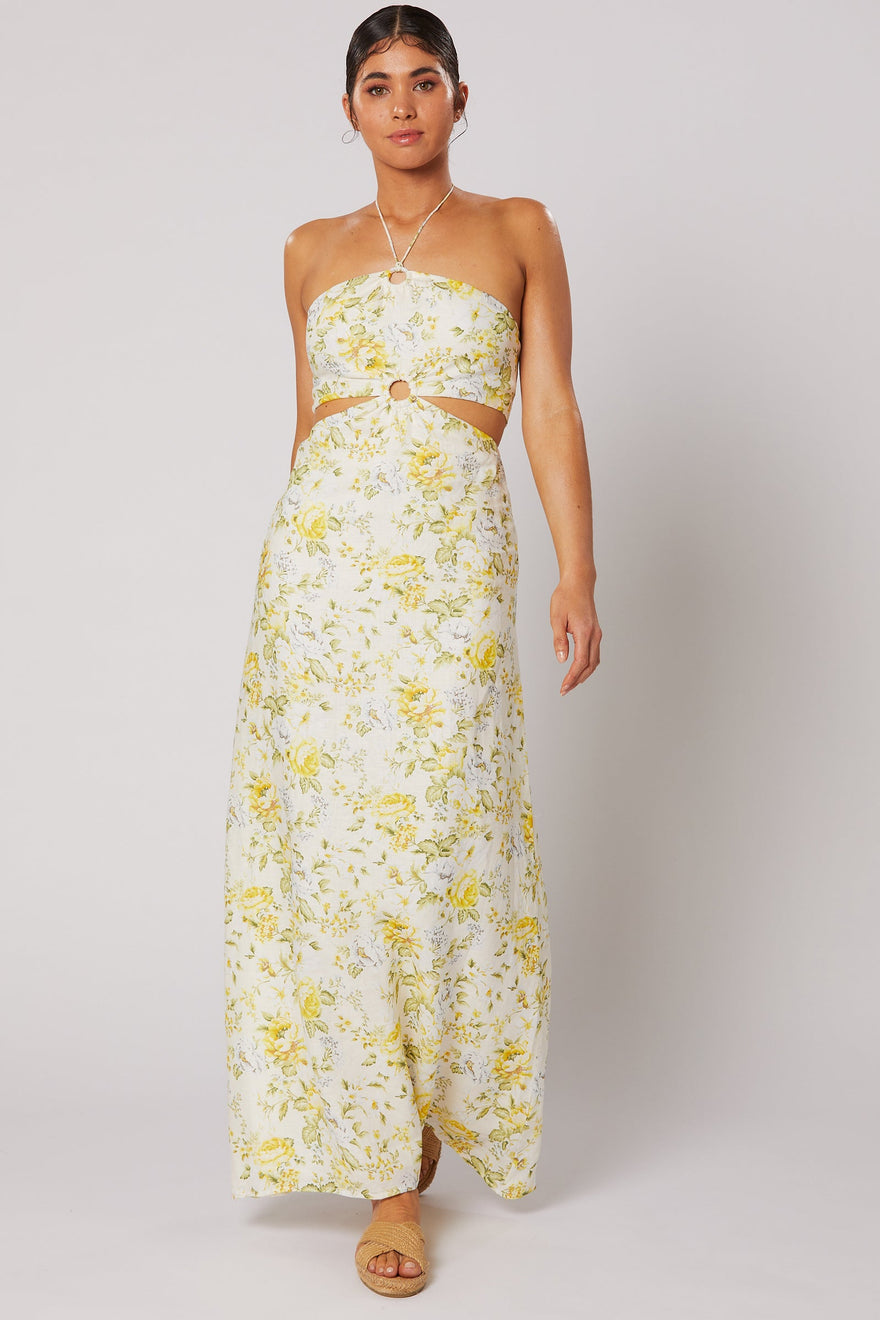 Winona - Limette Maxi Dress - Print | All The Dresses