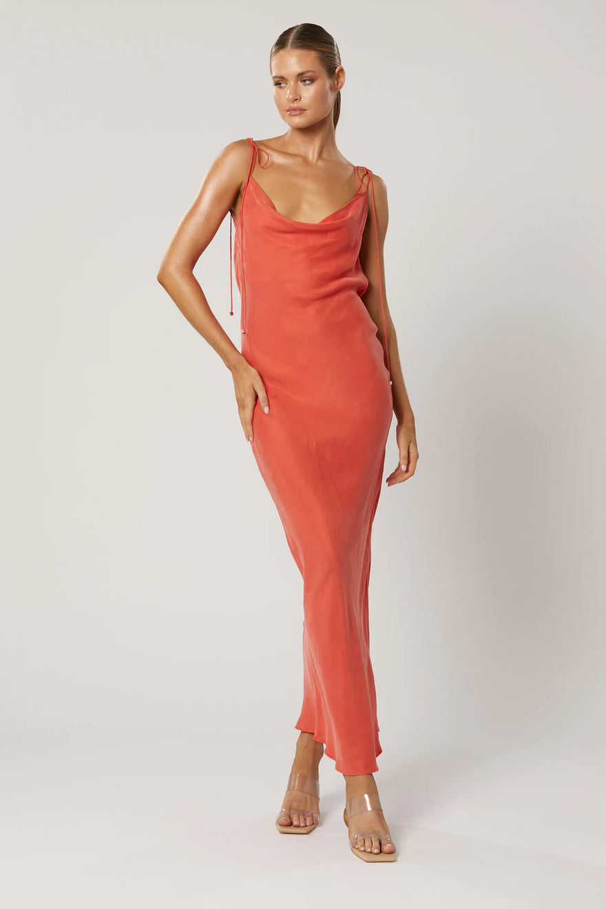 Cowl Neck Dresses - Silk Maison