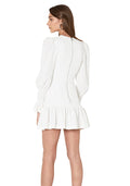 By johnny anna v shop tulip sleeve dress white