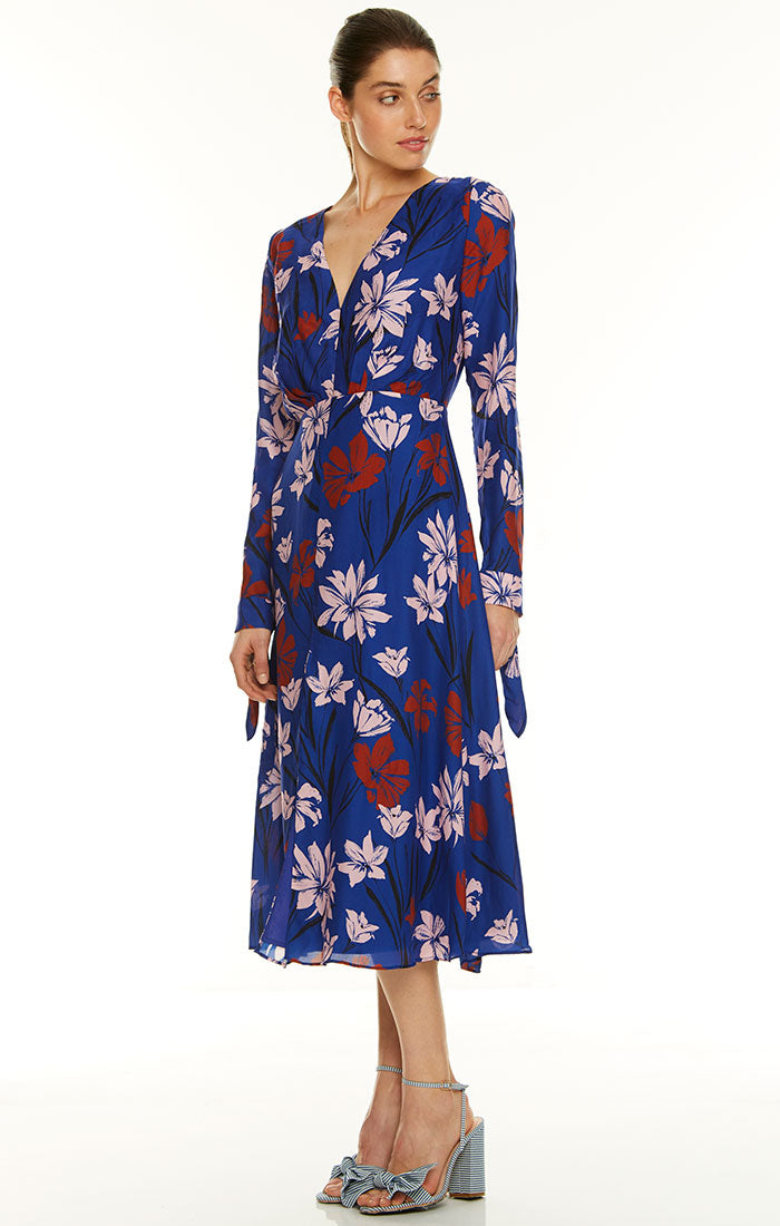 Talulah - Fleeting Long Sleeve Midi Dress - Floral | All The Dresses