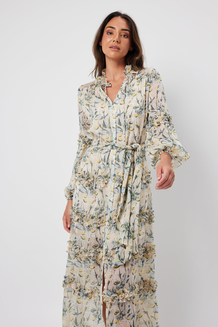 Elliatt - Mondrian Maxi Dress - Multi | All The Dresses