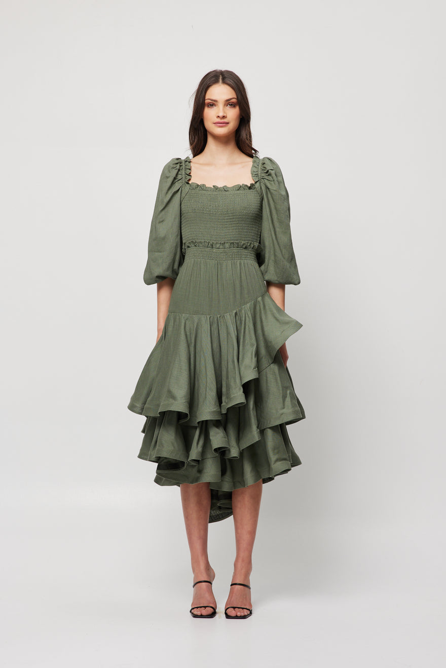 Elliatt - Palloc Dress - Olive | All The Dresses