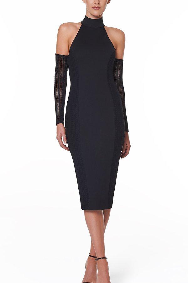 Santina-Nicole - Valeria Cut Out Shoulder Dress - Black | All The Dresses