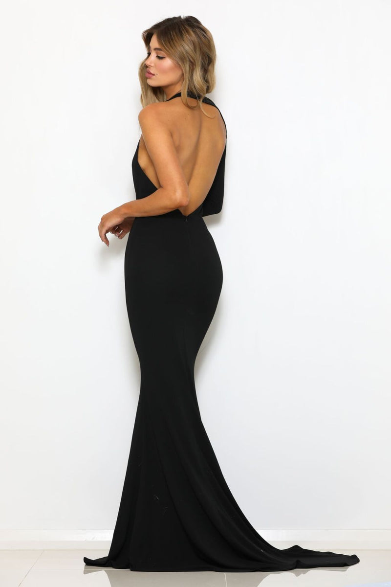 Abyss By Abby 4th Ave Gown - Black – Dress Hire AU