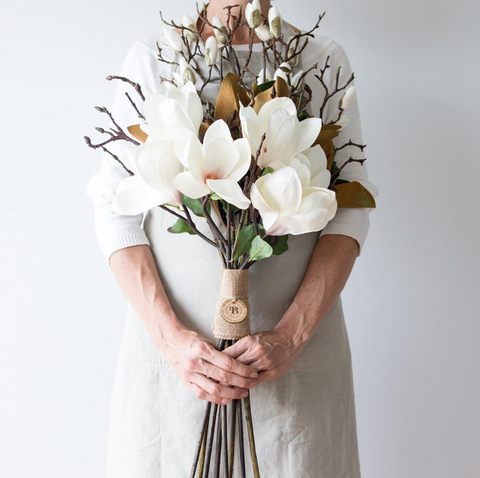 Artificial Magnolia Wedding Bouquet