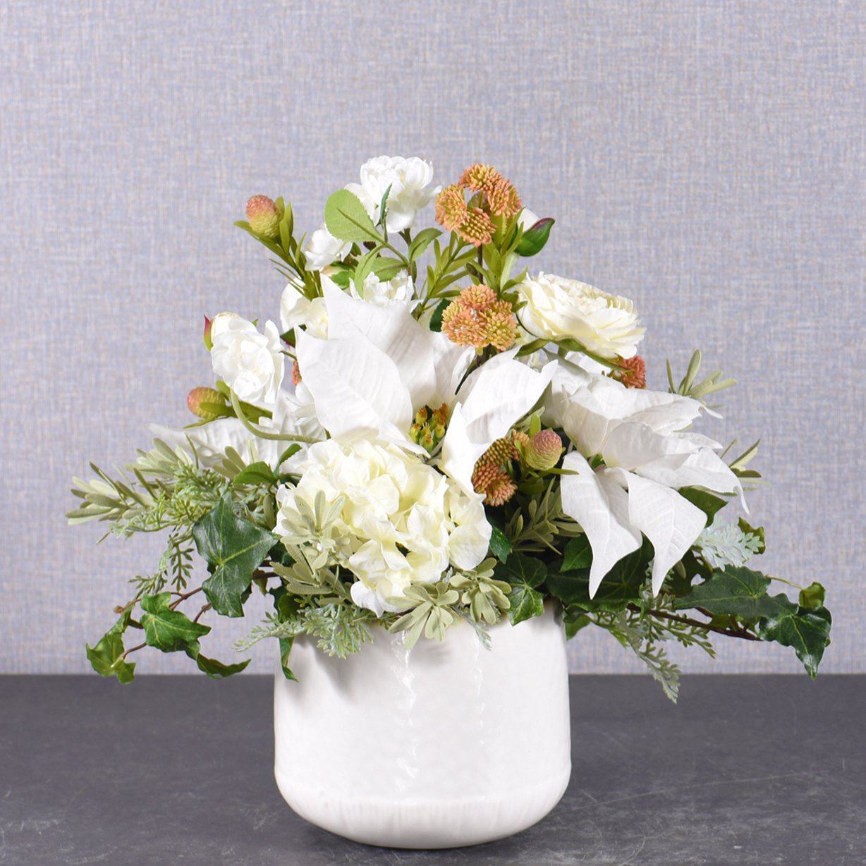 White Christmas Flower Arrangement