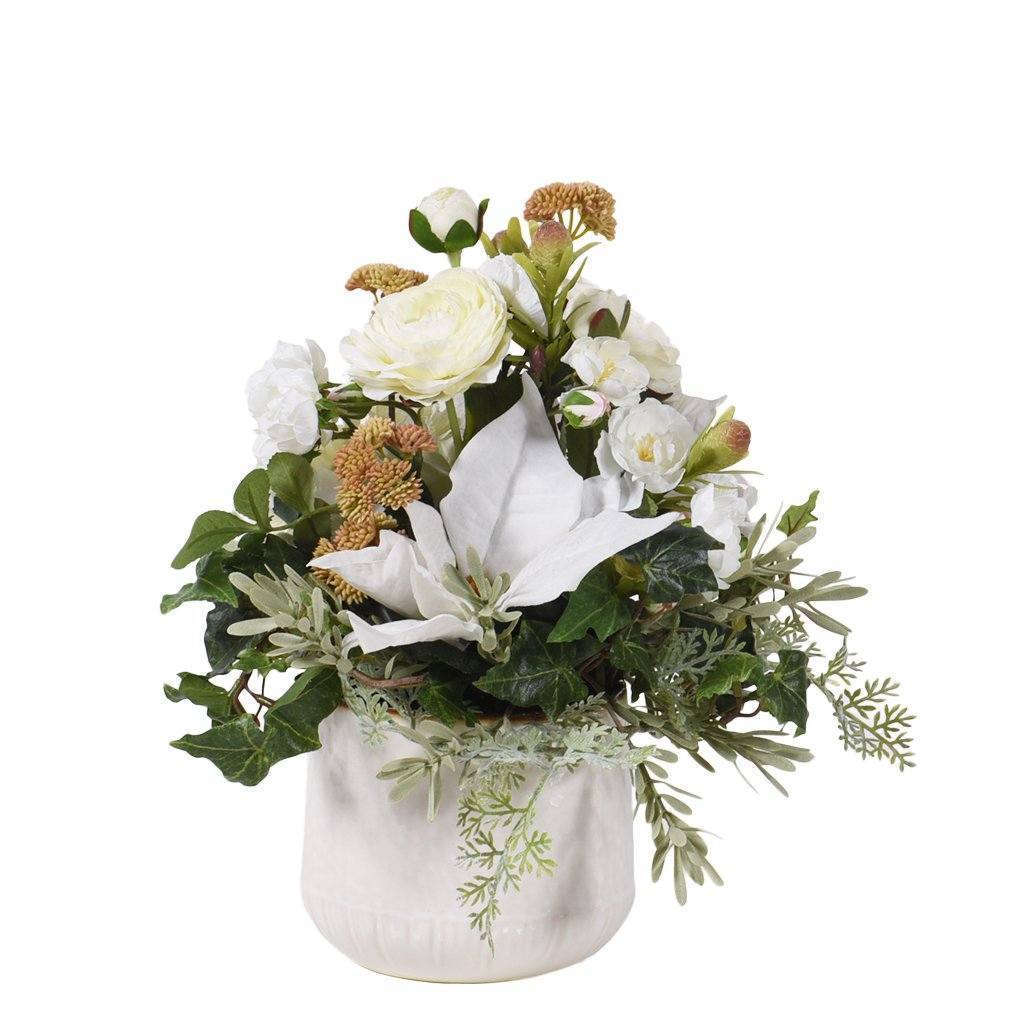 white christmas floral arrangements