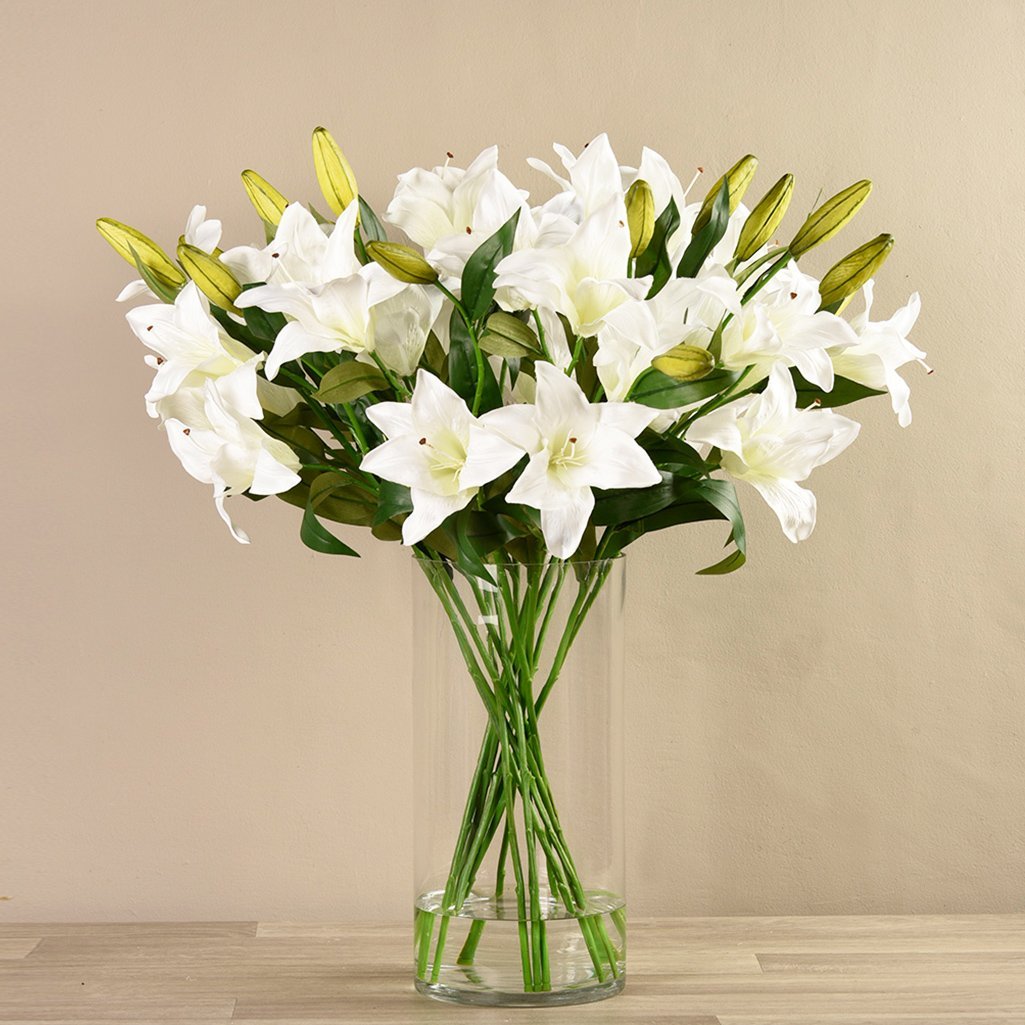 artificial lily arrangements