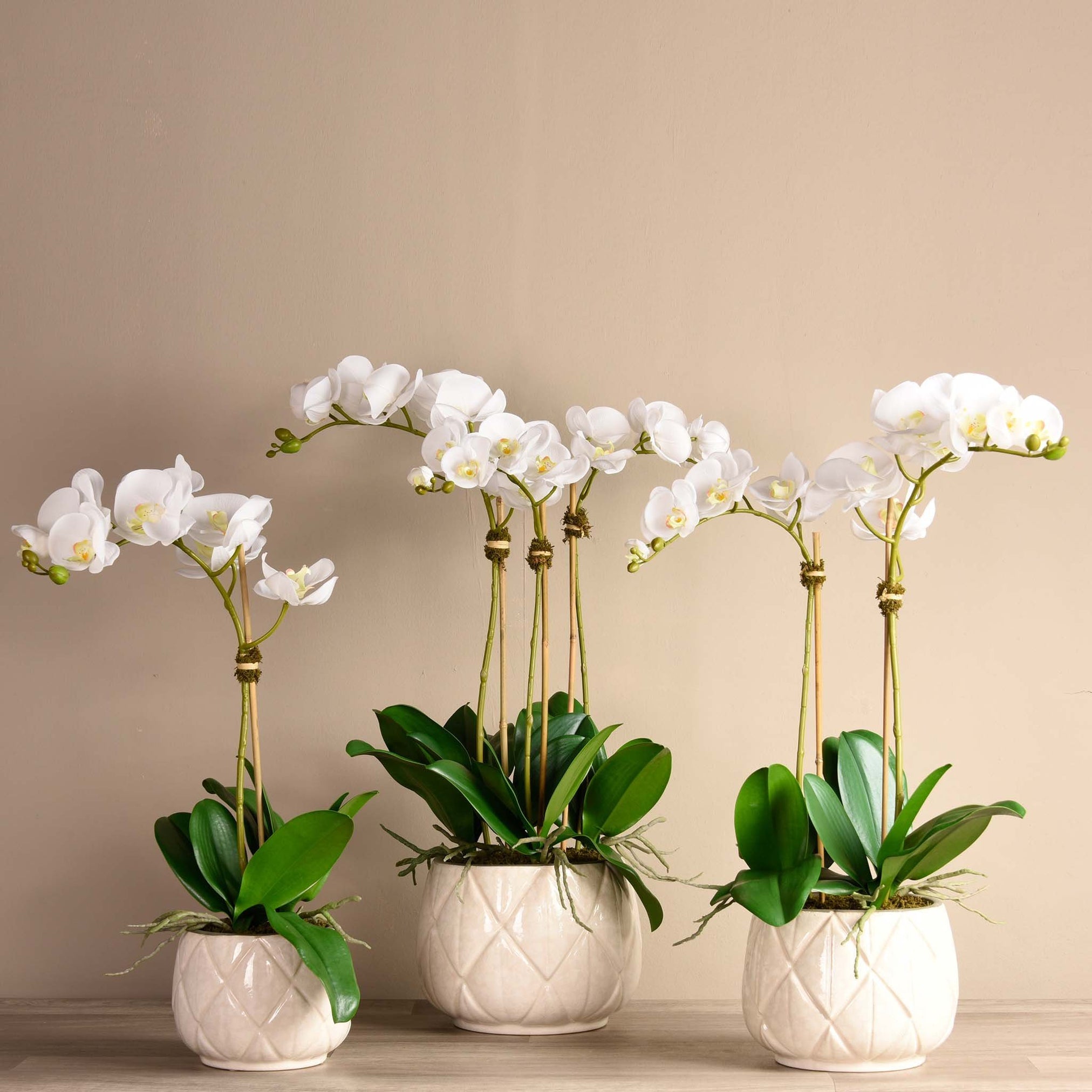 small white artificial flowers