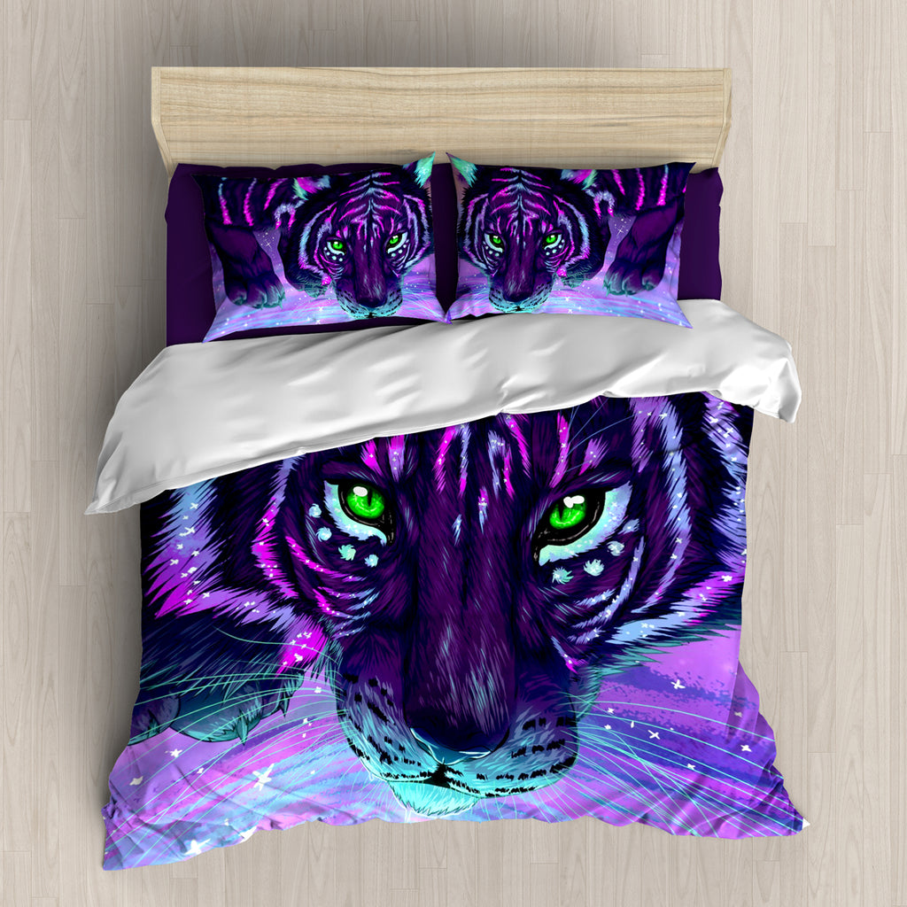 Neon Tiger Bedding Set Anilopro