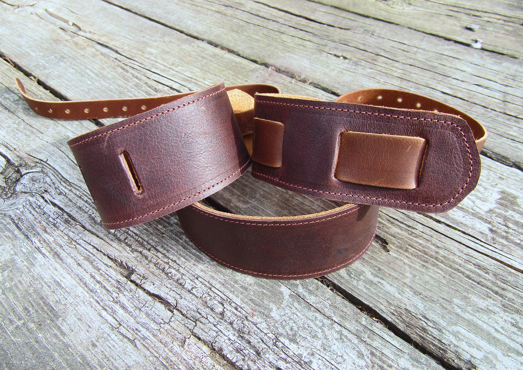 Leather Banjo, Guitar, and Mandolin Straps | Twin Saints Leather