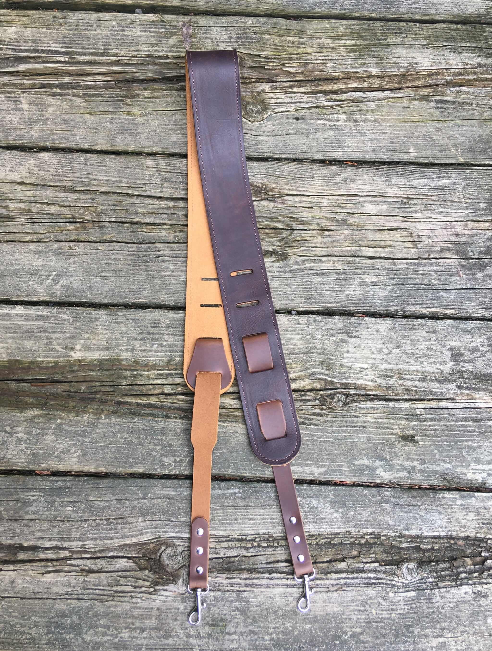 Easy to Attach Banjo Strap: The Marty - Twin Saints Leather