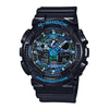 CASIO G-SHOCK GA-100-1A2DR DIGITAL QUARTZ BLACK RESIN MEN'S WATCH - H2 Hub Watches