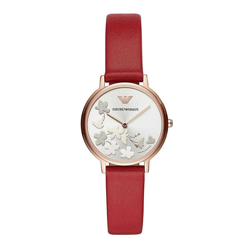 emporio armani red watch