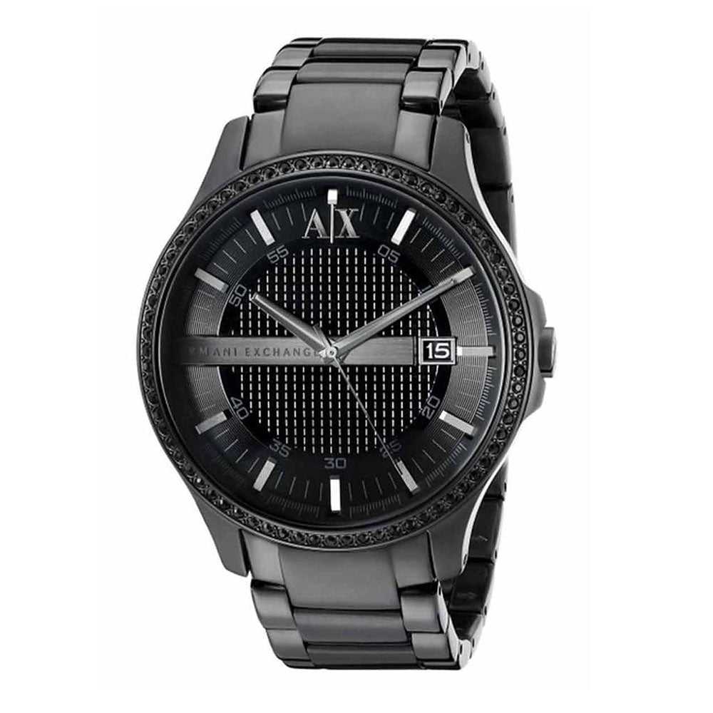 ANALOG QUARTZ BLACK STAINLESS STEEL 