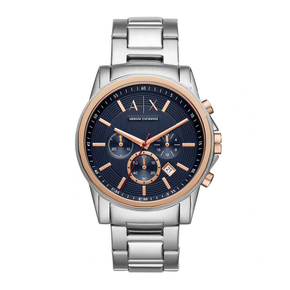 armani exchange two tone watch