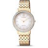 CITIZEN EX1498-87A ECO-DRIVE TWO TONE STAINLESS STEEL WOMEN'S WATCH - H2 Hub Watches