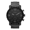 FOSSIL NATE CHRONOGRAPH BLACK STAINLESS STEEL JR1356 MEN'S WATCH - H2 Hub Watches