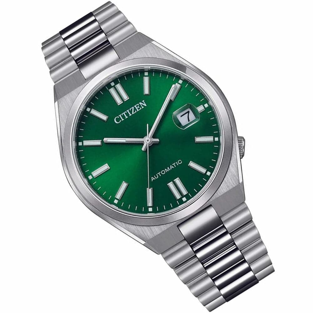 CITIZEN AUTOMATIC NJ0150-81X GREEN DIAL STAINLESS STEEL MEN'S WATCH – H2 Hub
