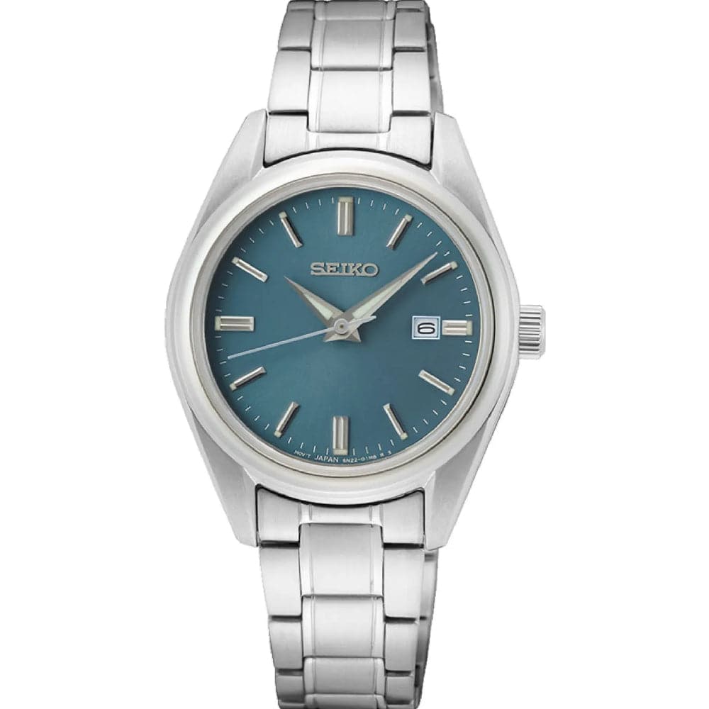 Seiko Analog Quartz Silver Stainless Steel Strap Women Watch SUR531P1 ...