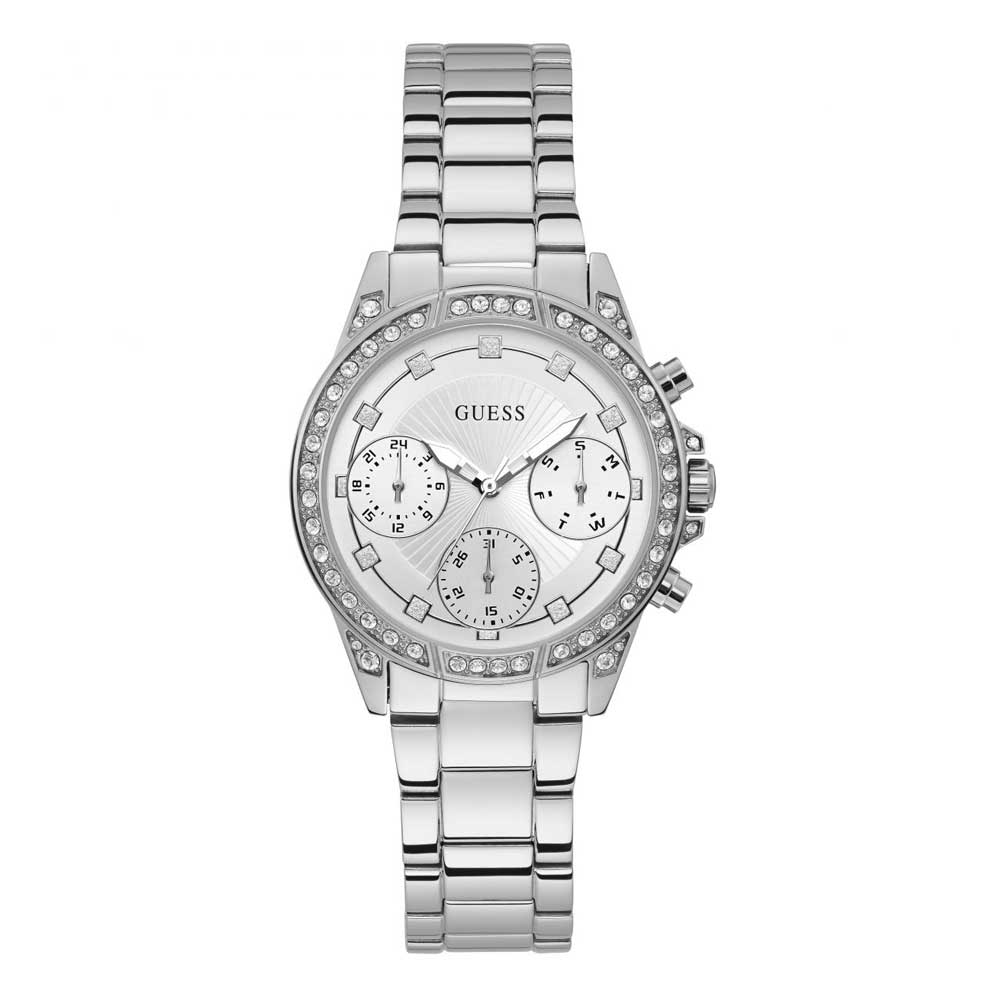 Floral and Rhinestone Analog Watch | GUESS Factory