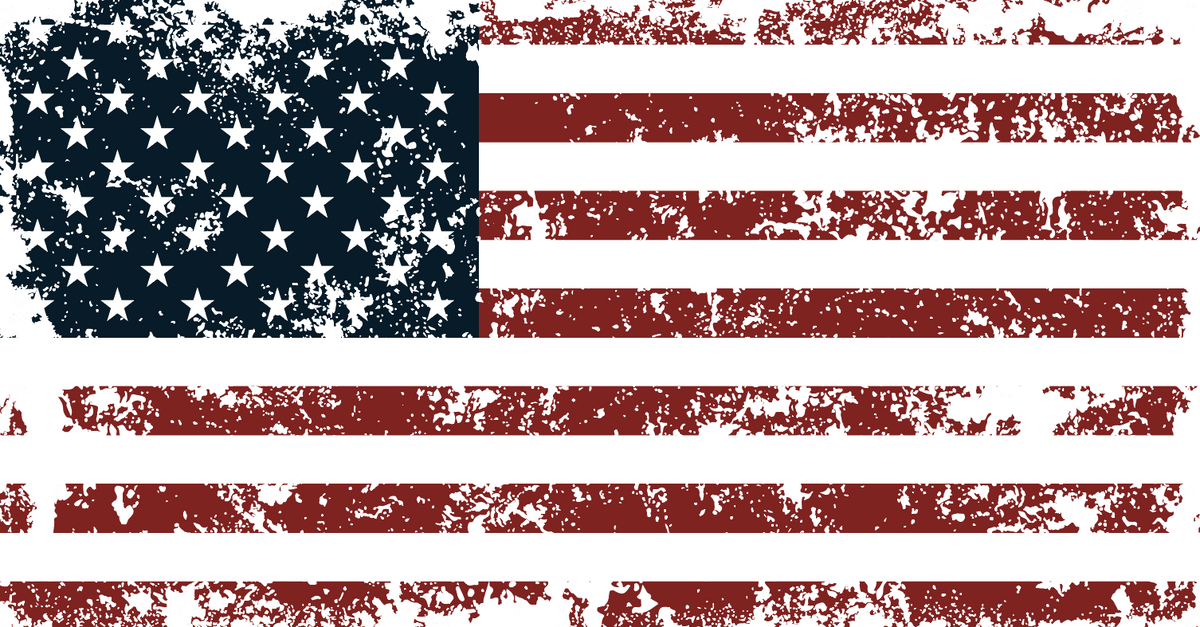 American Flag - U.S. flag Grunge Vector - Graphics To Grab
