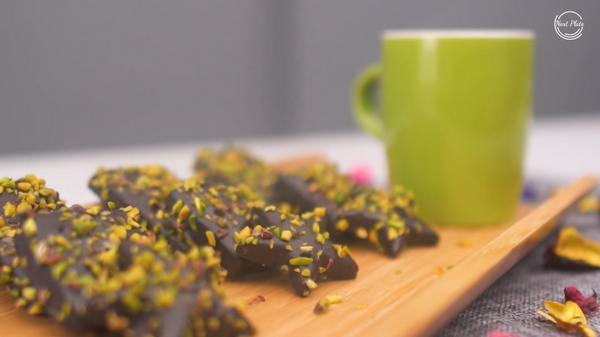 Chocolate Dipped Cookies with Pistachio Nuts