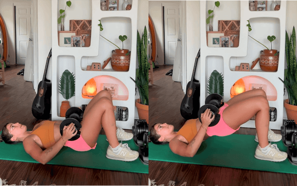 Dumbbell Glute Bridge