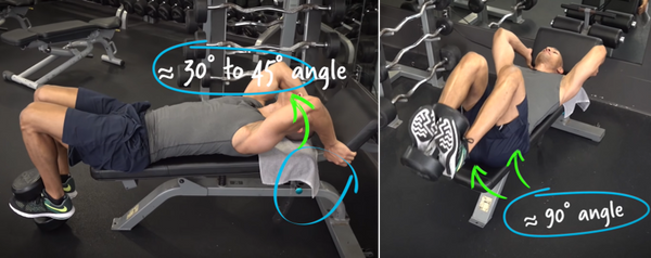 Dumbbell reverse crunch