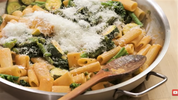 Green Beans with Penne Pasta