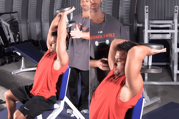Seated Overhead Tricep Extensions