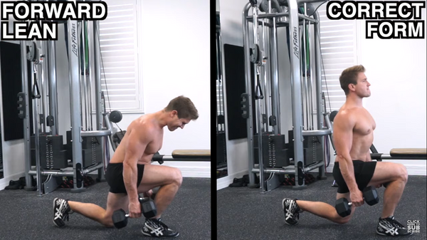 dumbbell lunges