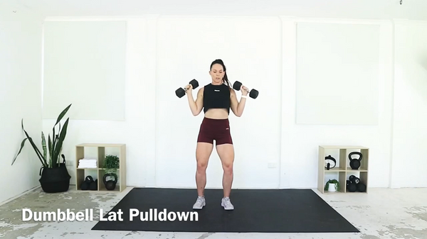 Dumbbell pull down