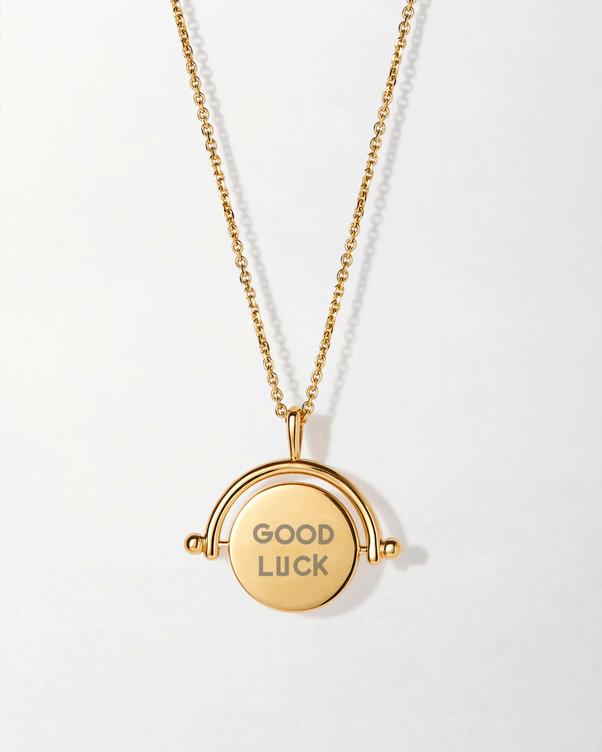 Hidden Message Spinner Necklace