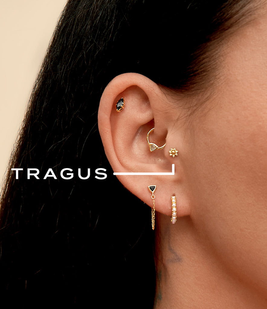 Tragus piercing