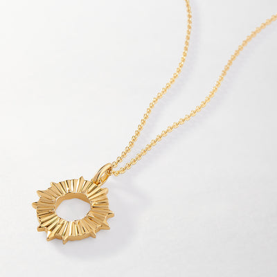 Edge Of Ember Gold Coin Necklace - Jewellery Curated