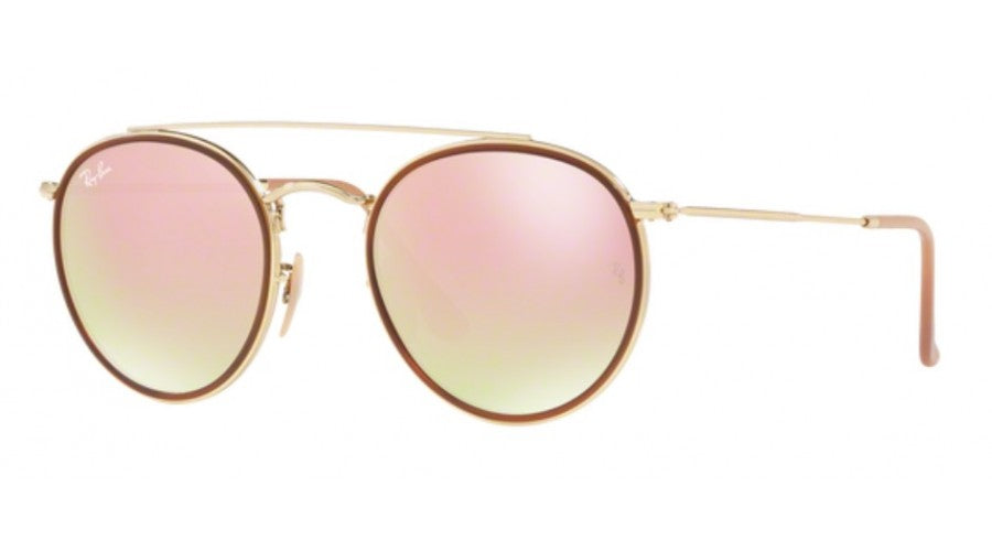 ray ban round double bridge pink