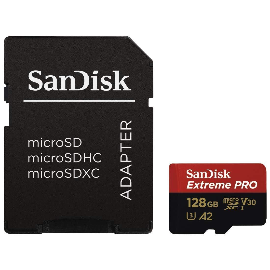 SanDisk Extreme Pro MicroSDXC UHS-I C10 U3 V30 A2 (128 GB)