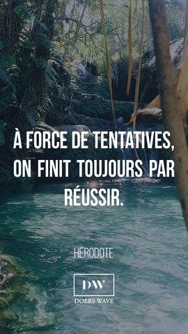 « A force de tentative, on finit toujours par réussir. »  HERODOTE