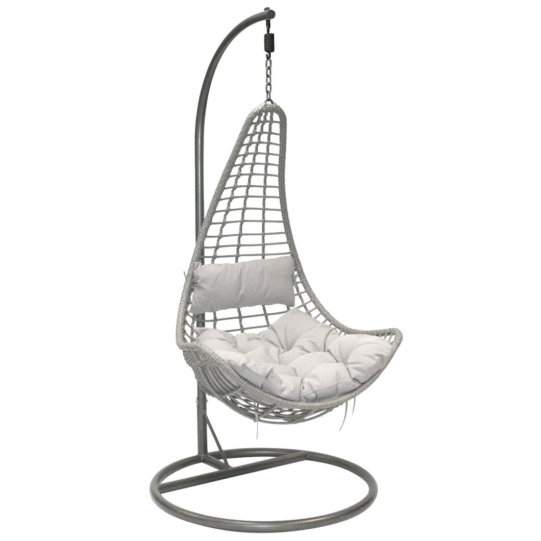 Charles Bentley Hanging Rattan Swing Chair with - Grey – Capital Outdoors