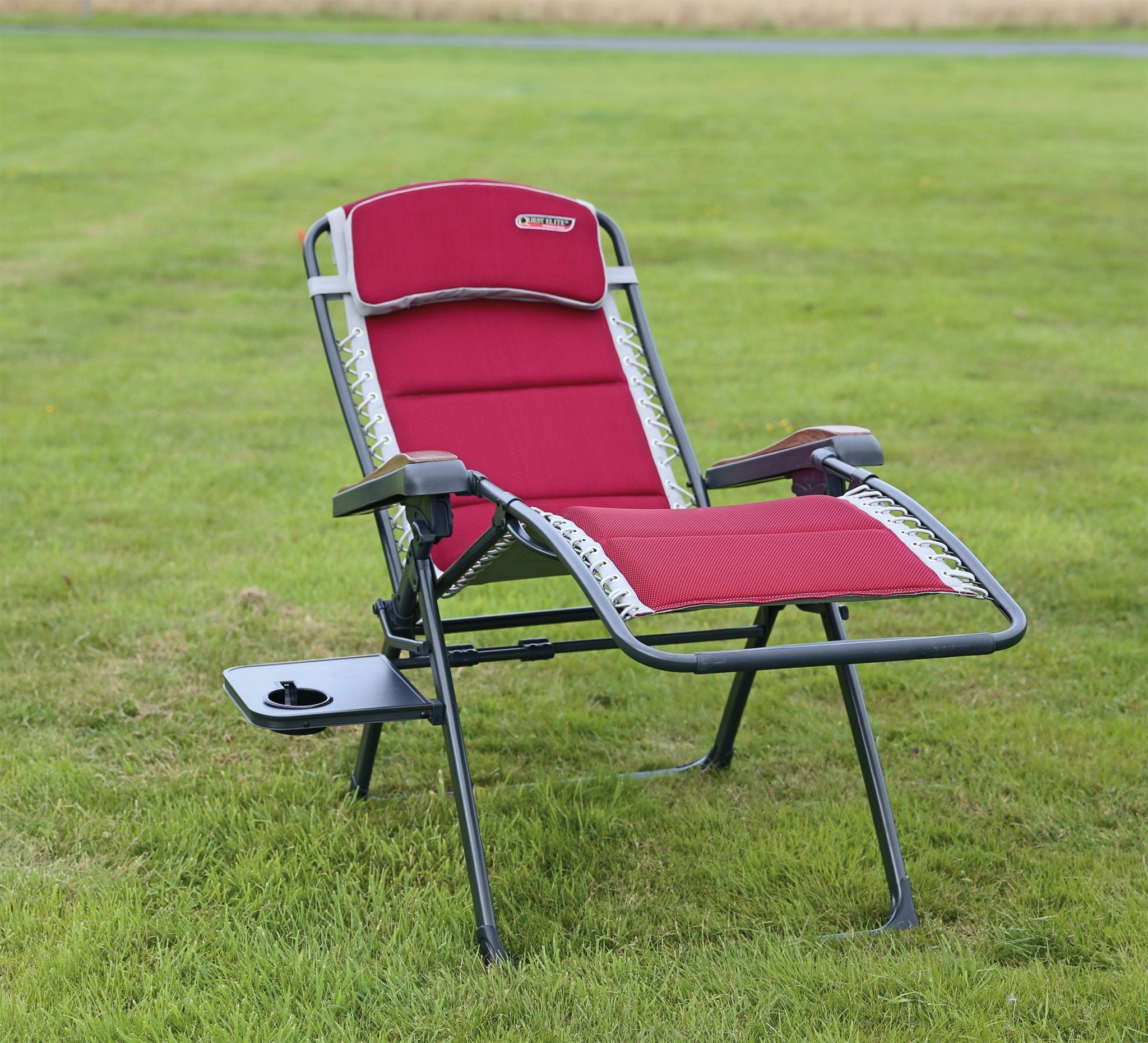 Quest Bordeaux Pro Relax Chair with Side Table Camping Caravan – Capital Outdoors